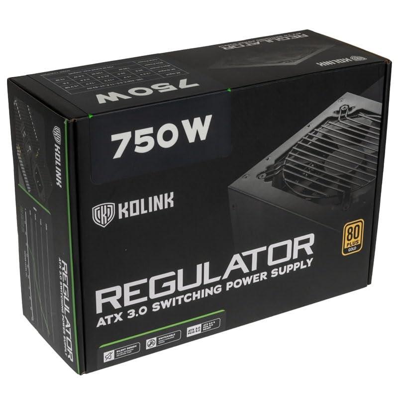 Kolink Regulator strømforsyning 750 W - ATX 3.0, PCIe 5.0, fuld modulær, 80 Plus Gold billede