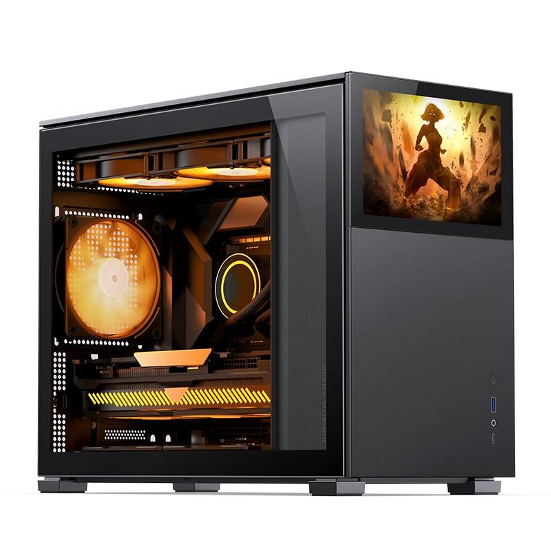 Jonsbo D31 Screen mATX Case, Tempered Glass - Sort Kabinet - GEEKD.dk