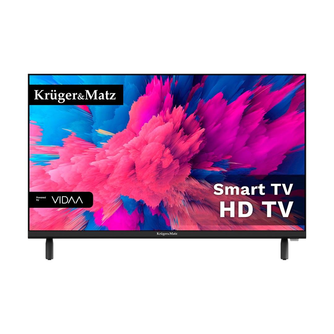 Krüger & Matz KM0224‑V3 24" HD Smart TV med Wi‑Fi - Sort