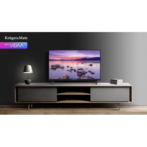 Krüger & Matz KM0224‑V3 24" HD Smart TV med Wi‑Fi - Sort