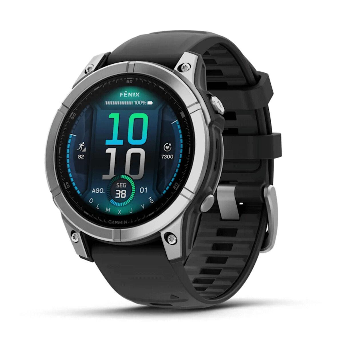 Garmin fnix - smartur 47 mm, 1,3" AMOLED - Sort