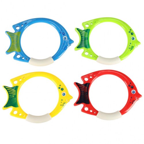 Sæt med 27 dykkelegetøj til pool – fisk, hajer og ringe