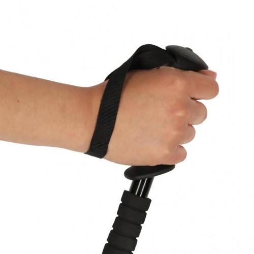 Trekkingstave til nordic walking – sammenklappelige, 2 stk., sort