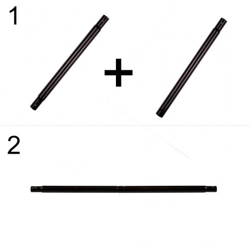 Hængekøje med stativ til 2 personer – stærk model 200 cm, inkl. taske – sort/grå