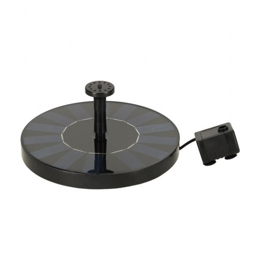 Solcelledrevet havespringvand – flydende, Ø16 cm