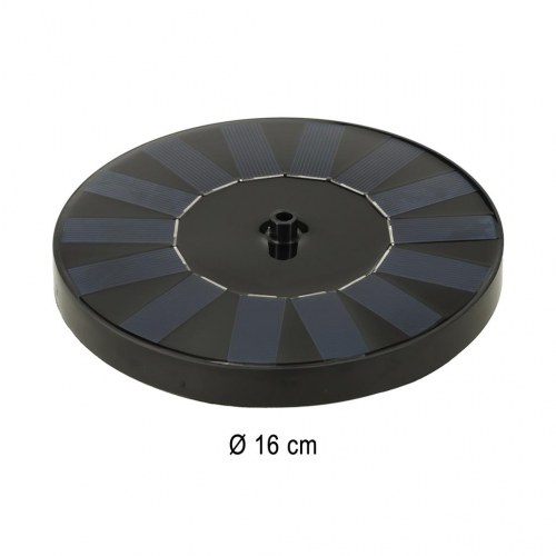Solcelledrevet havespringvand – flydende, Ø16 cm