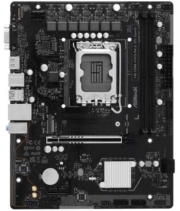 ASRock H610M-HVS/M.2 D5 Gen5 - micro ATX bundkort til Intel LGA 1700 billede