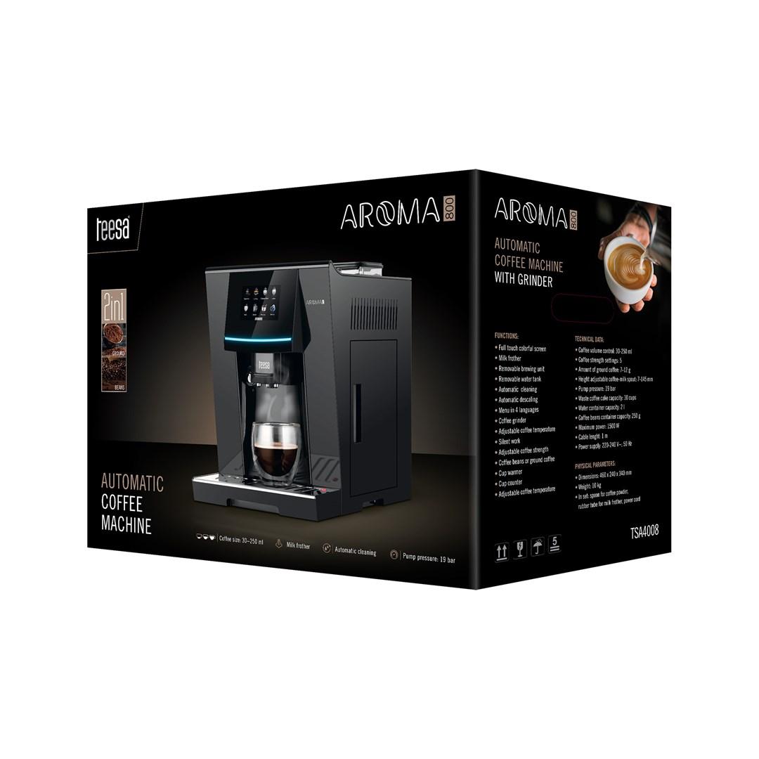Teesa Tessa Aroma 800 Semiautomatisk kaffemaskine 2L Sort