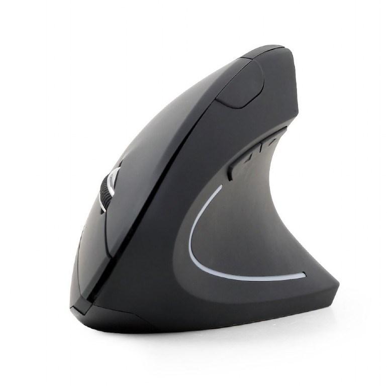 Gembird MUSW-ERGO-01 ergonomisk vertikal mus - trådløs RF, 1.600 DPI, højrehånd billede