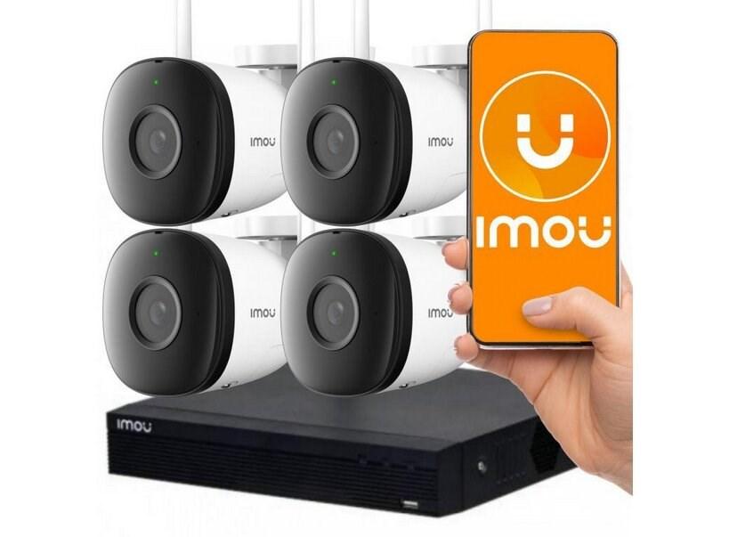 Imou KIT/NVR1104HS-W-S2/4-F22 – Kit Lite 2 MP WiFi IP overvågningssystem (4 kameraer + NVR 1 TB) billede