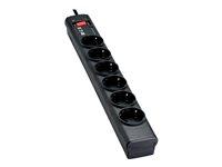 Eaton Protection Strip PS6D overspændingsbeskytter - 6 udtag, 10 A, sort billede