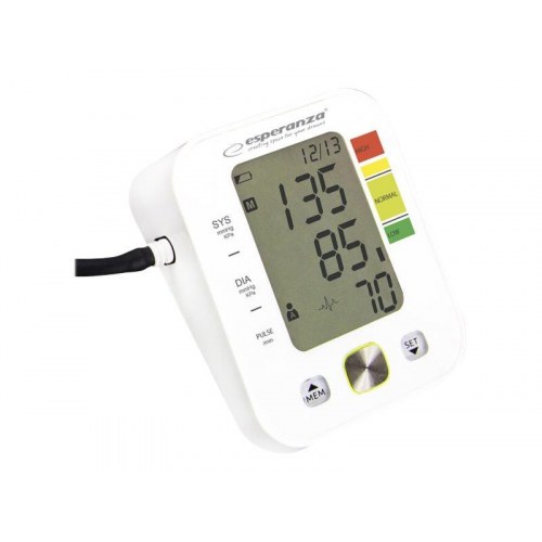 Esperanza VERVE blodtryksmåler til overarm – trådløs, sort/hvid