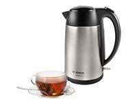 Bosch DesignLine TWK3P420 elkedel 1,7 l - rustfrit stål/sort billede