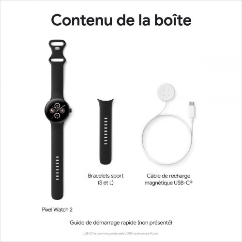Google Pixel Watch 2 - 41 mm smartwatch, sort