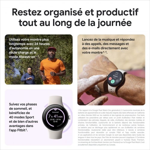 Google Pixel Watch 2 - 41 mm smartwatch, sort