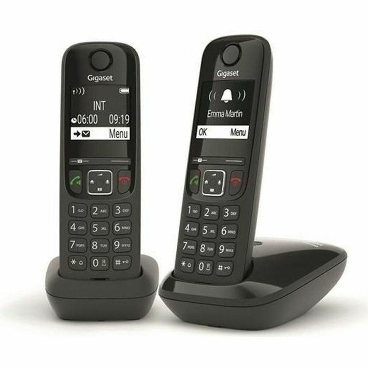 Gigaset AS690 Duo fastnettelefon - sort (2 håndsæt)
