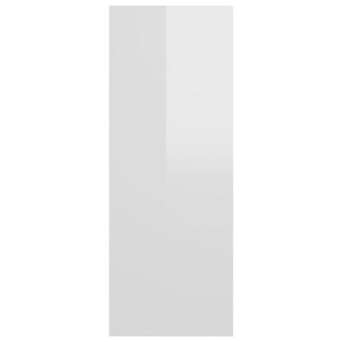 Konsolbord 78x30x80 cm spånplade hvid højglans