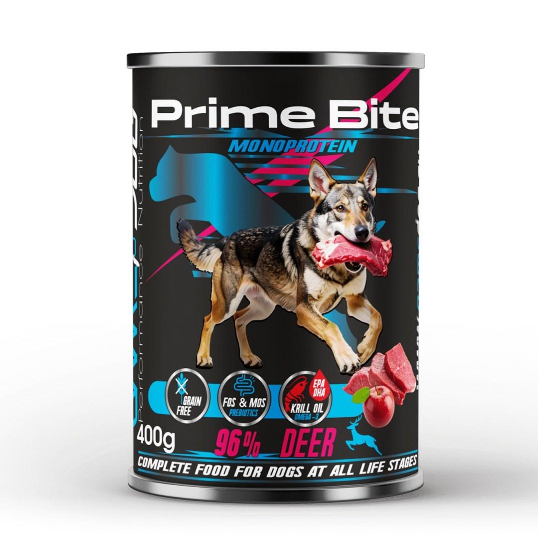 GAME DOG Prime Bite Monoprotein Dåsemad med hjort og æble – 400 g