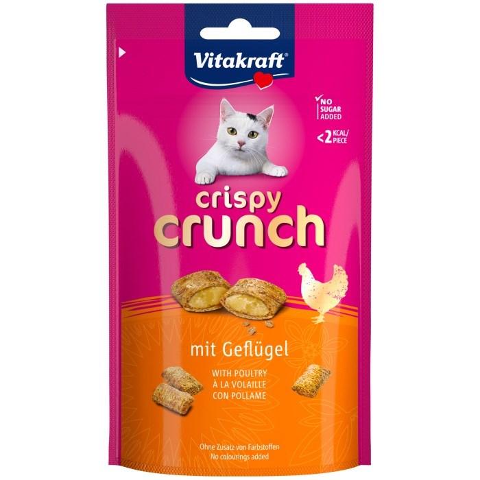Vitakraft Crispy Crunch med fjerkræ – kattegodbidder 60 g