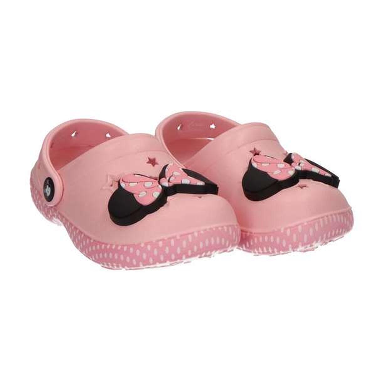Minnie Mouse strandsandaler/træsko - pink (str. 28-29)