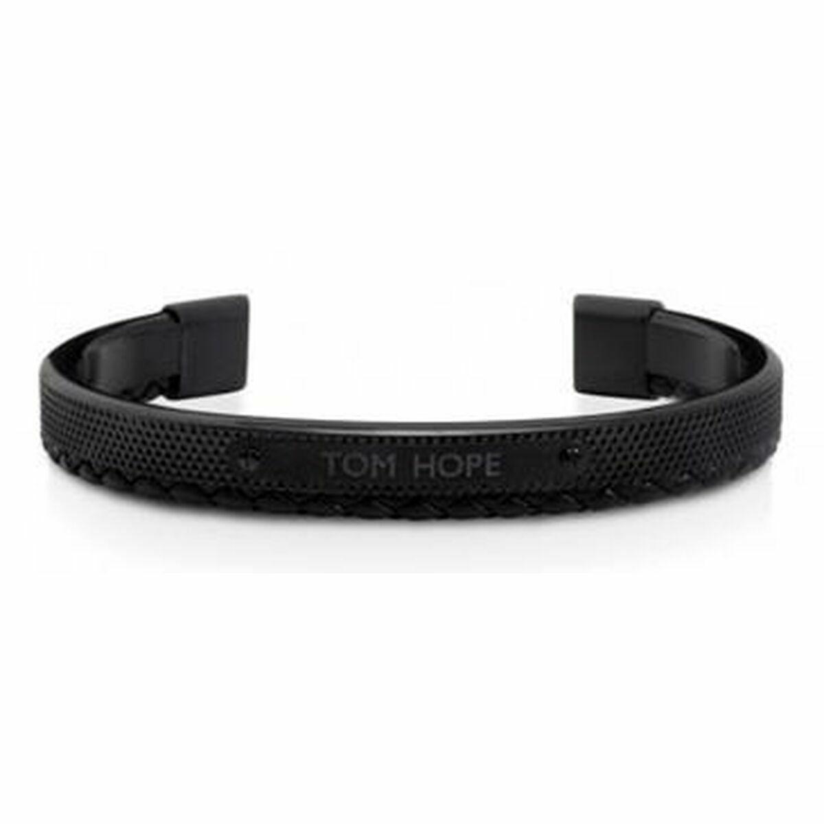 Tom Hope HYBRID armbånd til mænd 18-20 cm - læder og rustfrit stål