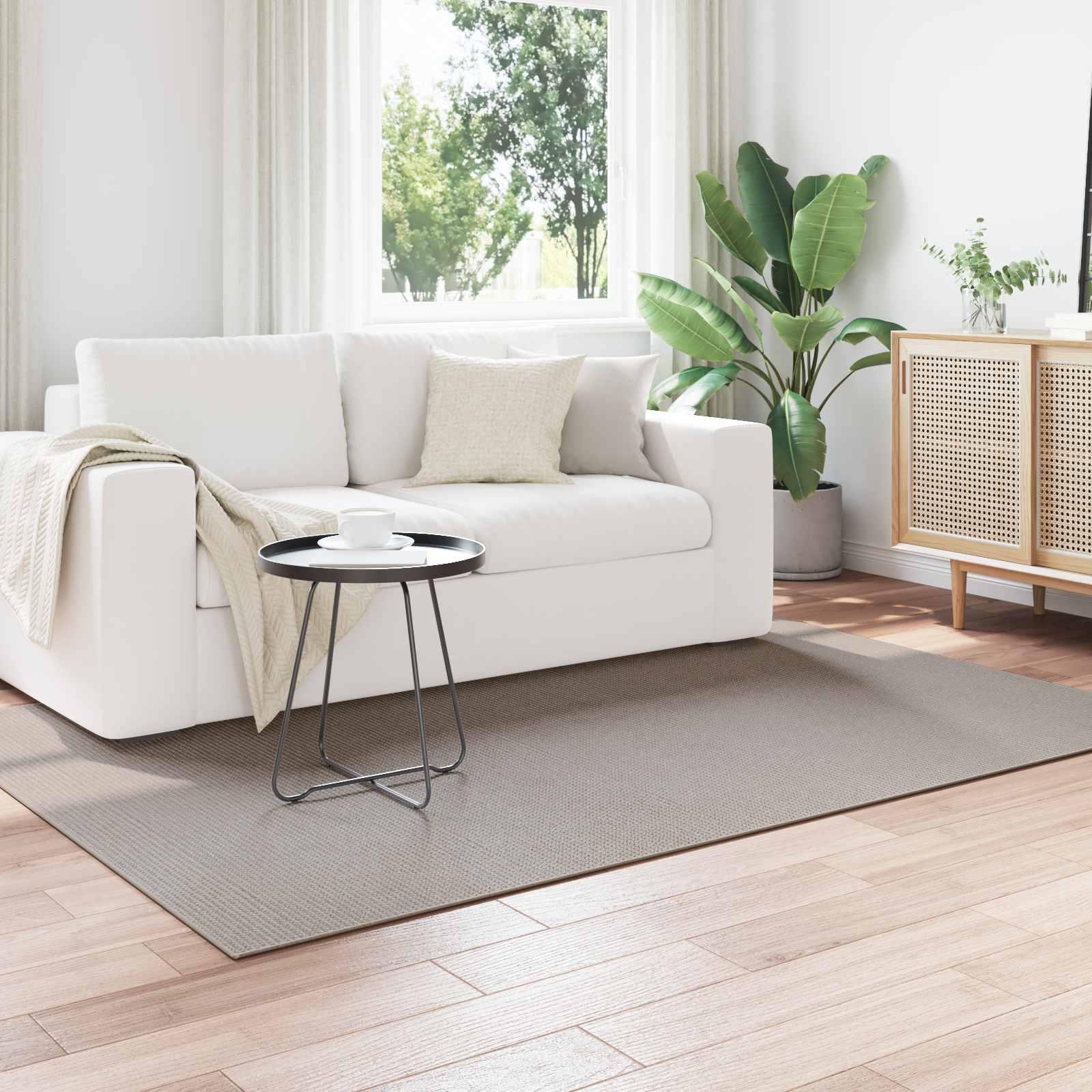 Områdetæpper LUGO Creme og Taupe 170 x 120 cm Polyester