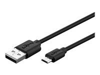 Goobay USB 2.0 kabel - Micro‑USB til USB A, 50 cm, sort billede