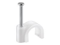Goobay fixpoint kabelklemmer - hvid, 7 mm (100-pak) billede