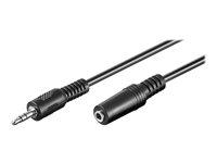 Goobay AVK 181-0300 - 3,5 mm stereo lyd-forlængerkabel 3 m - sort billede