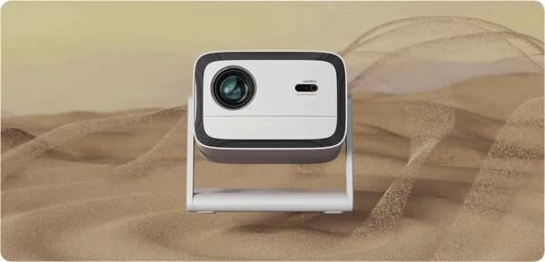 Wanbo Vali 1 projektor - Hvid, Full HD 1080p, 900 ANSI, Android TV 11, gimbal-stativ billede