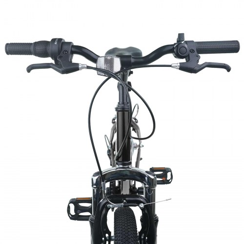 Børnecykel 20 tommer 6-Speed til børn i alderen 6-11 år Sort