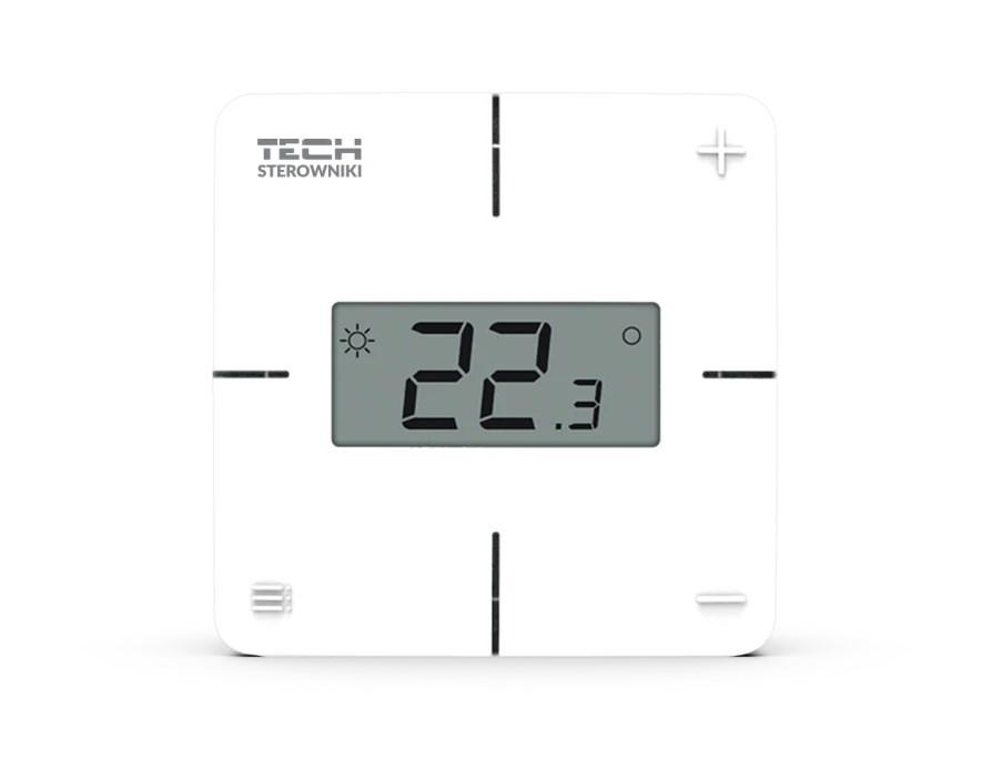 Trådløs rumregulator R-8X - mekanisk, hvid billede