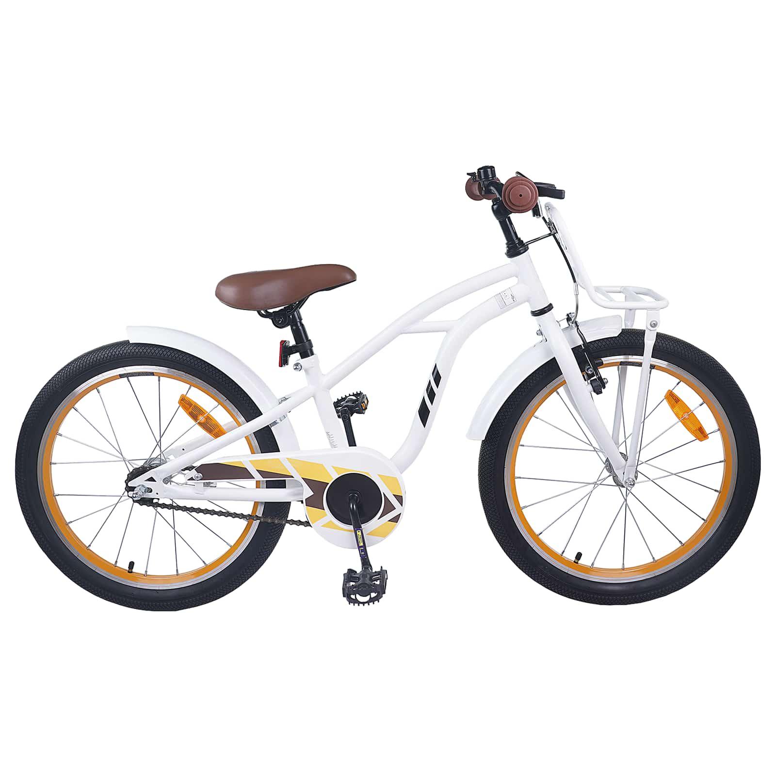 Børnecykel 20 tommer til børn i alderen 6-11 år Hvid