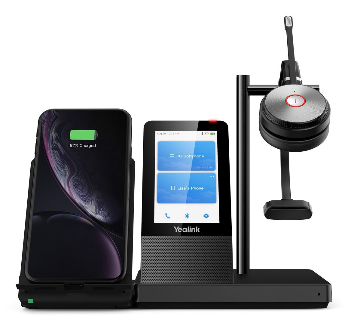 Yealink WH66 Mono UC-DECT trådløst headset med base billede