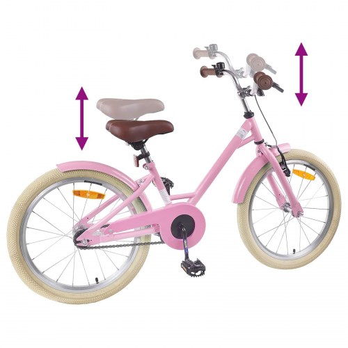 Børnecykel 20 tommer til børn i alderen 6-11 år Lys pink