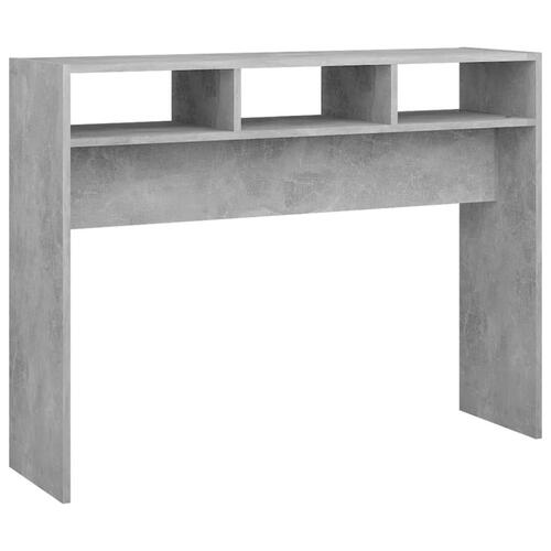 Konsolbord 105x30x80 cm spånplade betongrå
