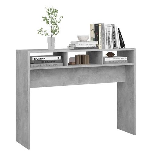 Konsolbord 105x30x80 cm spånplade betongrå