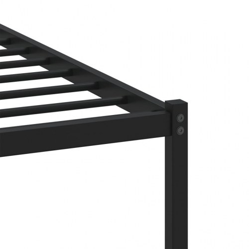 Sengeramme med sengegavl 200x200 cm - brunt eg