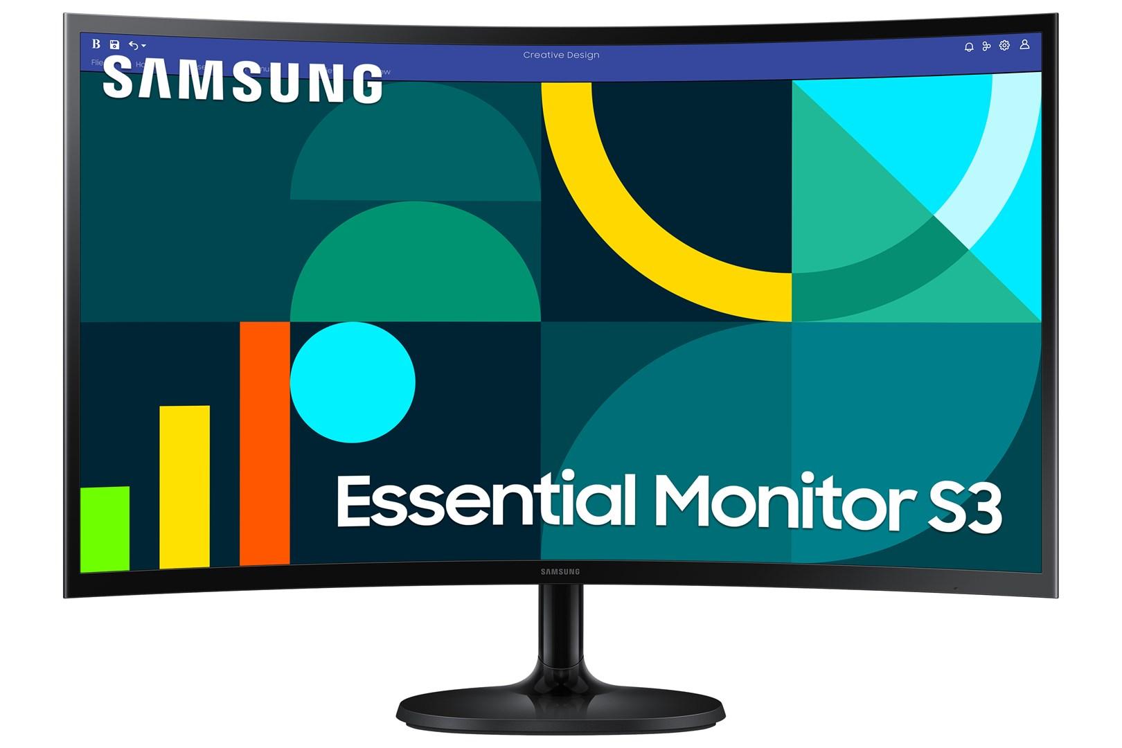 Samsung S3 S36GD 27" buet Full HD VA-skærm - 100 Hz, sort billede