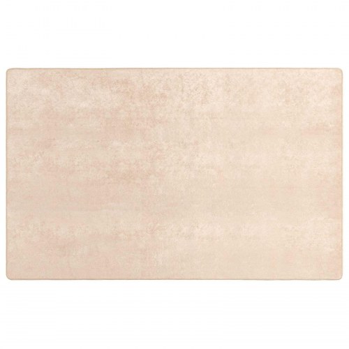 Tæppe løber i creme 150 × 230 cm - polyester velour med skridsikker PVC-bagside