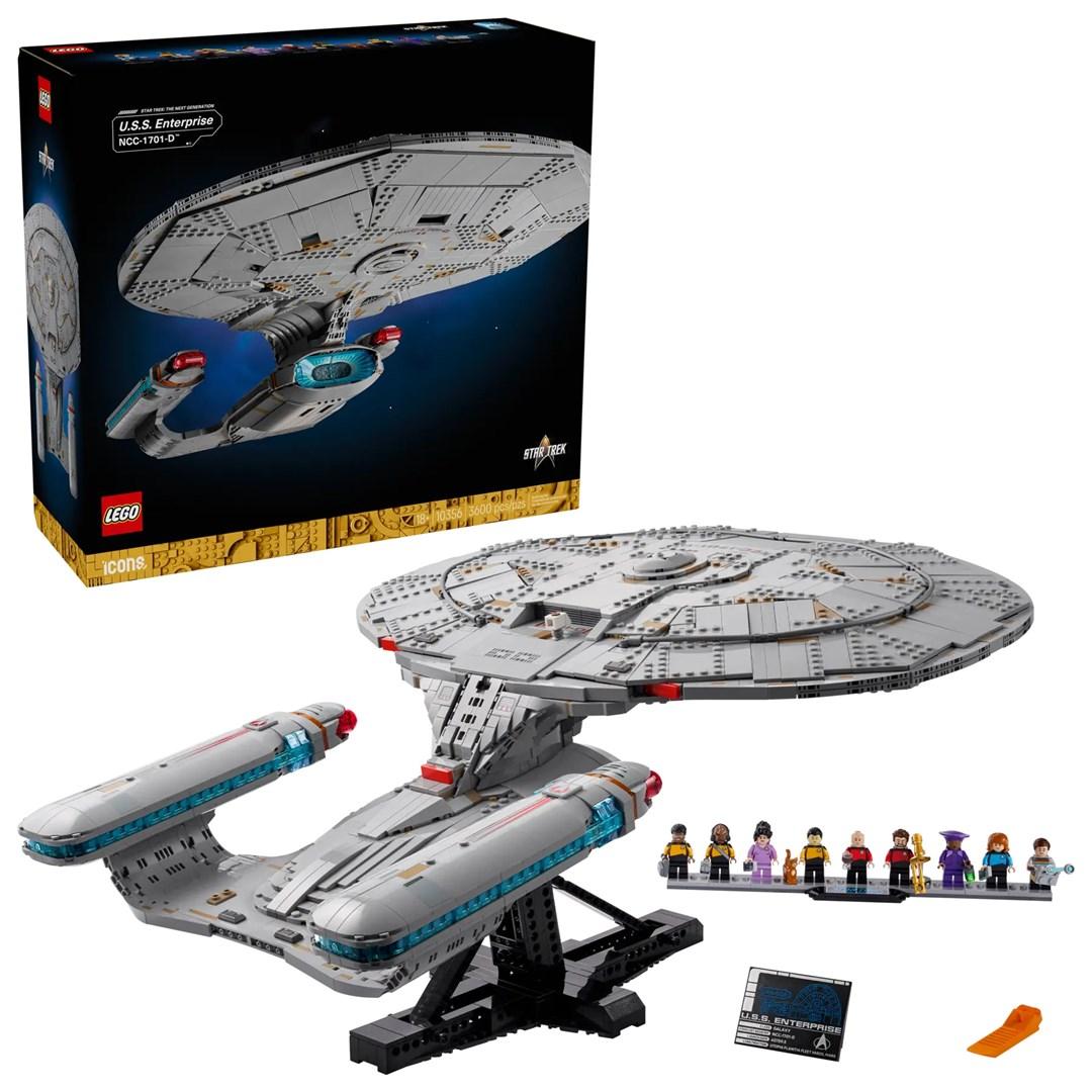 LEGO Icons 10356 Star Trek U.S.S. Enterprise NCC-1701-D – byggesæt til voksne