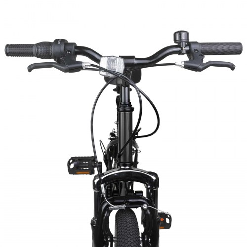 Kids Mountain Bike 24 tommer 6-Speed til 8-12 år Sort