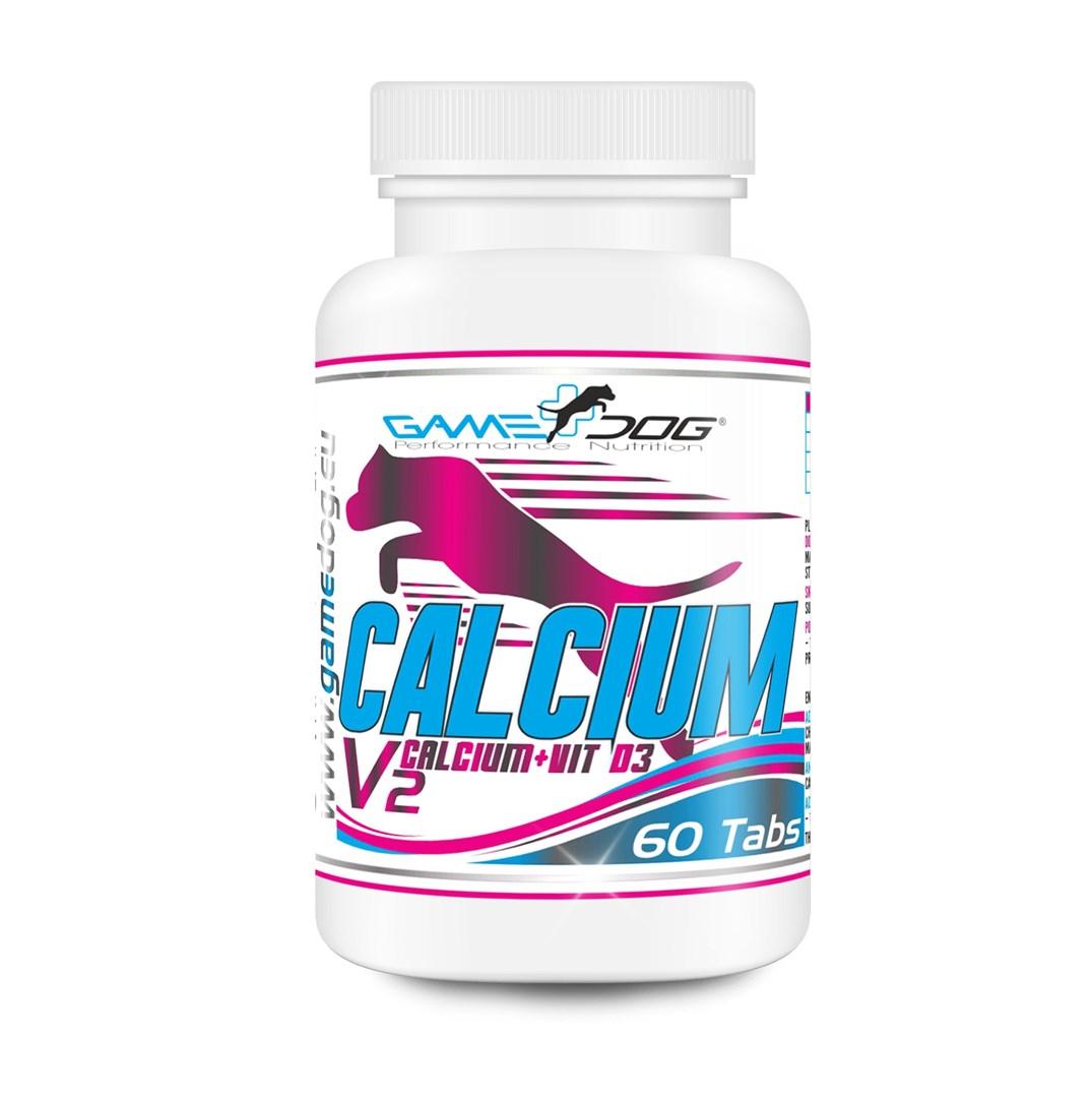 GAME DOG Calcium + D3 V2 – kosttilskud til hunde, 60 tabletter
