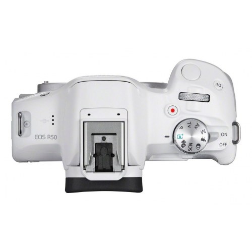 Canon EOS R50 spejlløst kamera 24,2 MP - Hvid + RF‑S 18-45mm F4,5-6,3 IS STM kit