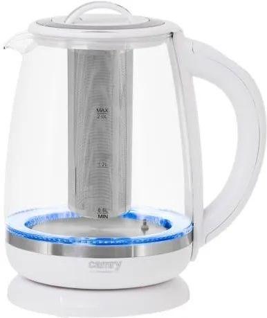 Adler Camry CR 1290W elkedel i glas - hvid, 2,0 l