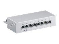 Goobay M-CAB patchpanel - Cat 6 STP, 8 porte RJ‑45 billede