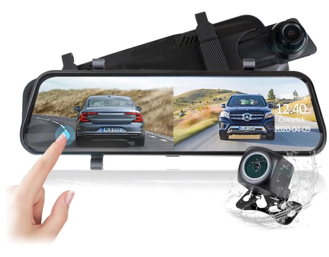 MBG LINE HS900 Pro - spejl-dashcam med for- og bakkamera (QHD)