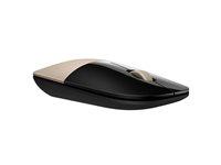 HP Z3700 trådløs mus – blå LED, USB-nano, guld/sort billede