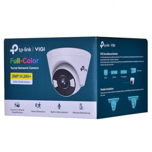 TP-Link VIGI C430 (4 mm) IP overvågningskamera – 3 MP dome