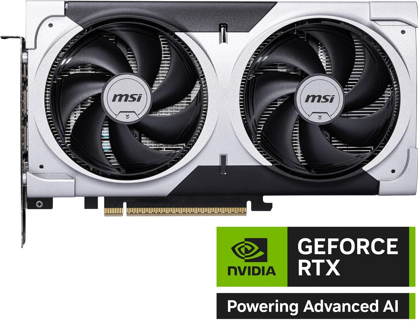 MSI GeForce RTX 5060 Ti 8G VENTUS 2X OC PLUS - Grafikkort - GeForce RTX 5060 Ti - 8 GB GDDR7 - PCIe 5.0 x16 - 3 x DisplayPort, HDMI